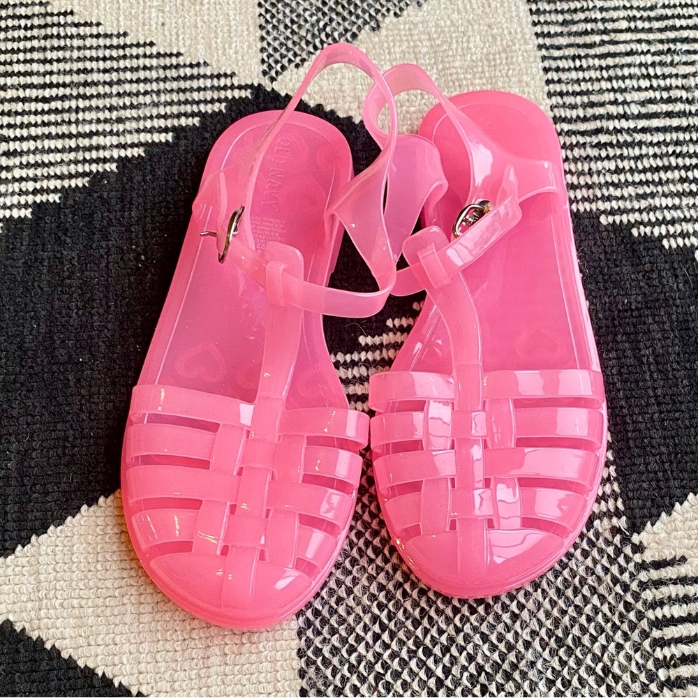 NWOT - Kids Pink Jelly Sandals
